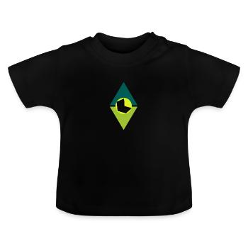 Blog Blogger Blogger - Baby Organic T-Shirt with Round Neck - black - Front