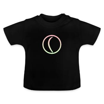 Bâton de lancer Boomerang Bâton de lancer - T-shirt bio col rond Bébé - noir - Devant