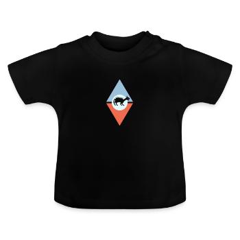 Kryptozoologie Fabelwesen Mythisch - Baby Bio-T-Shirt mit Rundhals - Schwarz - Vorne