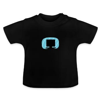 Computer Tech Computer - Baby Bio-T-Shirt mit Rundhals - Schwarz - Vorne