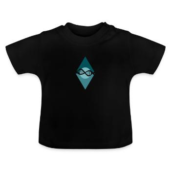 Biologie Bio Labor - Baby Bio-T-Shirt mit Rundhals - Schwarz - Vorne