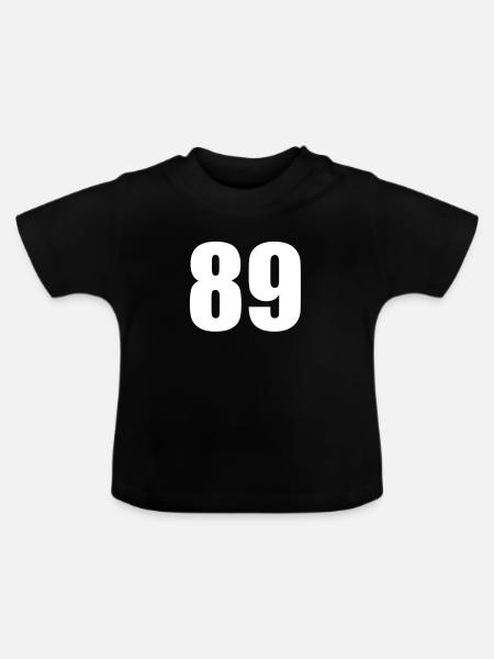 89 - Baby Bio-T-Shirt mit Rundhals - Schwarz