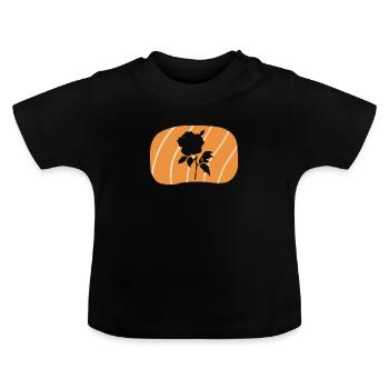 Florist Garten - Baby Bio-T-Shirt mit Rundhals - Schwarz - Vorne