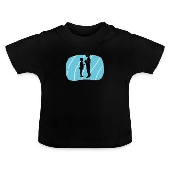 Enseignant à l’école primaire - T-shirt bio col rond Bébé - noir - Devant
