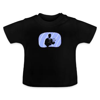 Gericht Anwalt - Baby Bio-T-Shirt mit Rundhals - Schwarz - Vorne