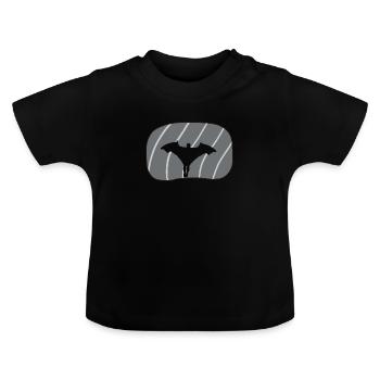 Wingsuit Vol Planeur Cascadeur - T-shirt bio col rond Bébé - noir - Devant