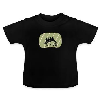 Rummel Lukas Riesenrad - Baby Bio-T-Shirt mit Rundhals - Schwarz - Vorne