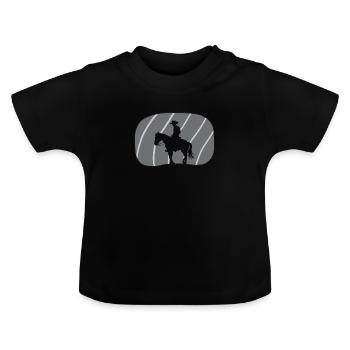 Cowboy Cowboy Boots Ranch - Baby Organic T-Shirt with Round Neck - black - Front