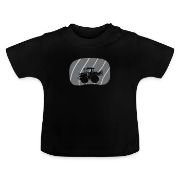 Agriculteur Agriculteur - T-shirt bio col rond Bébé - noir - Devant