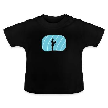 Gericht Recht - Baby Bio-T-Shirt mit Rundhals - Schwarz - Vorne