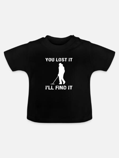 Metalldetektor - Baby Bio-T-Shirt mit Rundhals - Schwarz