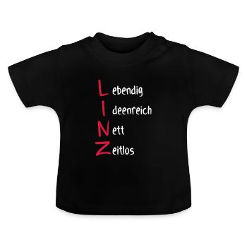 Linz Capital Shirt Gift - T-shirt bio col rond Bébé - noir - Devant
