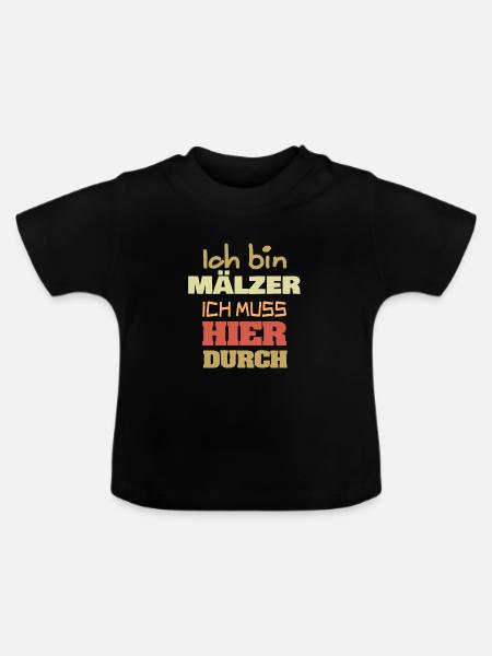 Beruf Mälzer - Baby Bio-T-Shirt mit Rundhals - Schwarz
