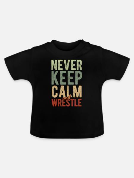 Grappling Martial Arts Wrestling - Baby Bio-T-Shirt mit Rundhals - Schwarz