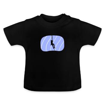 Escalade, alpinisme, alpinisme - T-shirt bio col rond Bébé - noir - Devant