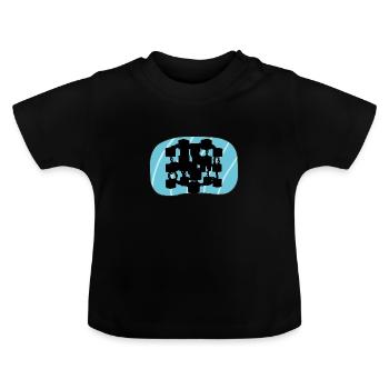 Kryptowährung Bitcoin Bitcoin - Baby Bio-T-Shirt mit Rundhals - Schwarz - Vorne