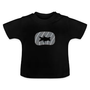 Canoë Aviron Canoë - T-shirt bio col rond Bébé - noir - Devant