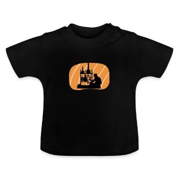 Molecule Biochemistry Biochemistry - Baby Organic T-Shirt with Round Neck - black - Front