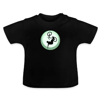 Trail MTB - Baby Bio-T-Shirt mit Rundhals - Schwarz - Vorne