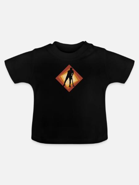Field Hockey Field Hockey Field Hockey - Baby Organic T-Shirt with Round Neck - black