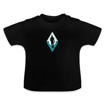 Boxing Boxing Gloves Boxing Match - Baby Organic T-Shirt with Round Neck - black - Front