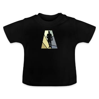 Boxer Gloves Boxkampf - Baby Bio-T-Shirt mit Rundhals - Schwarz - Vorne