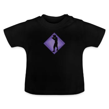Boxer Boxer Match Boxe - T-shirt bio col rond Bébé - noir - Devant