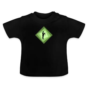 Traitement du droit judiciaire - T-shirt bio col rond Bébé - noir - Devant