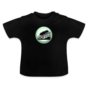 Achterbahn Lukas Rummel - Baby Bio-T-Shirt mit Rundhals - Schwarz - Vorne