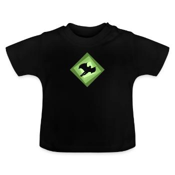 Wingsuit Fliegen Base Jumping - Baby Bio-T-Shirt mit Rundhals - Schwarz - Vorne