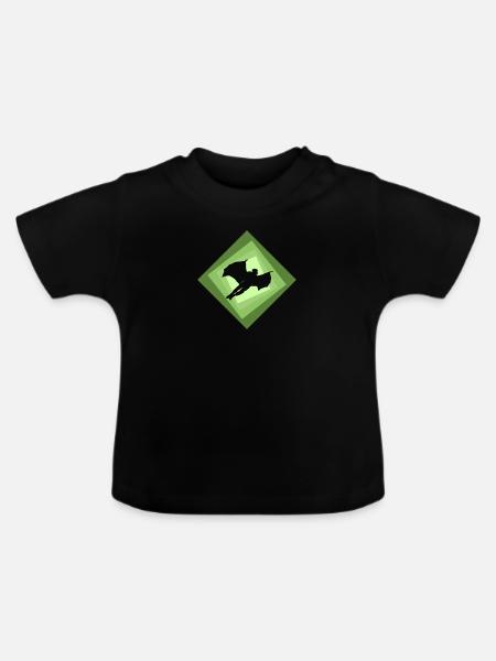 Wingsuit Fliegen Base Jumping - Baby Bio-T-Shirt mit Rundhals - Schwarz