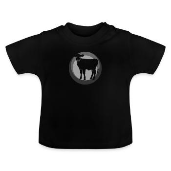 Vegan Bio Veganerin - Baby Bio-T-Shirt mit Rundhals - Schwarz - Vorne
