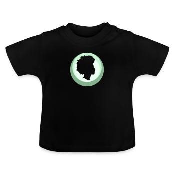 70s Funky - Baby Bio-T-Shirt mit Rundhals - Schwarz - Vorne