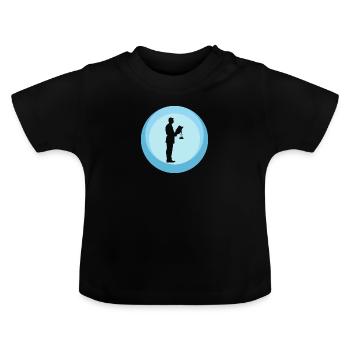 Traitement de l’assurance des avocats - T-shirt bio col rond Bébé - noir - Devant