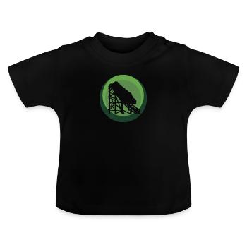 Grande roue de carnaval Lukas - T-shirt bio col rond Bébé - noir - Devant