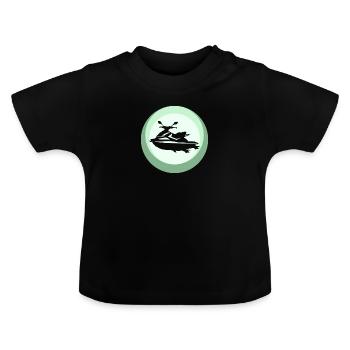 Jetski Jet Ski Wakeskating - T-shirt bio col rond Bébé - noir - Devant