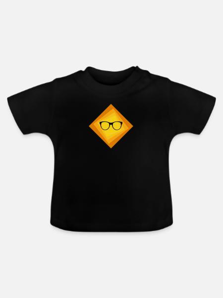 Lesen Bildung Buch - Baby Bio-T-Shirt mit Rundhals - Schwarz