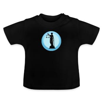Anwalt Absatz Behandlung - Baby Bio-T-Shirt mit Rundhals - Schwarz - Vorne
