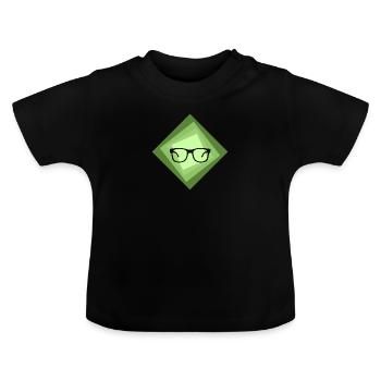 Leseratte Autor - Baby Bio-T-Shirt mit Rundhals - Schwarz - Vorne