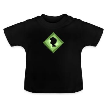 Afro Beat Groove - Baby Bio-T-Shirt mit Rundhals - Schwarz - Vorne