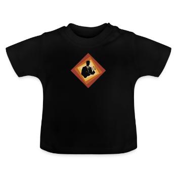 Anwalt Versicherung Recht - Baby Bio-T-Shirt mit Rundhals - Schwarz - Vorne