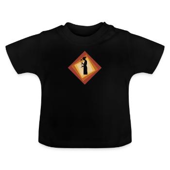 Florist Blumenstrau Gartenbau - Baby Bio-T-Shirt mit Rundhals - Schwarz - Vorne