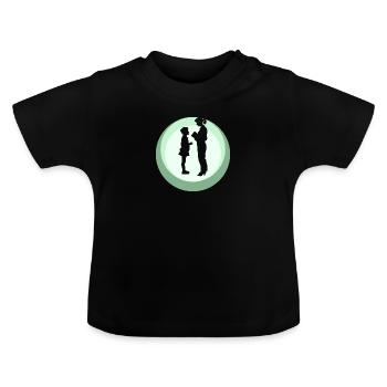 Enseignants du primaire - T-shirt bio col rond Bébé - noir - Devant