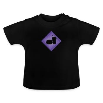 Camions de restauration rapide - T-shirt bio col rond Bébé - noir - Devant
