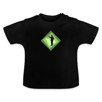 Anwalt Absatz Gericht - Baby Bio-T-Shirt mit Rundhals - Schwarz - Vorne