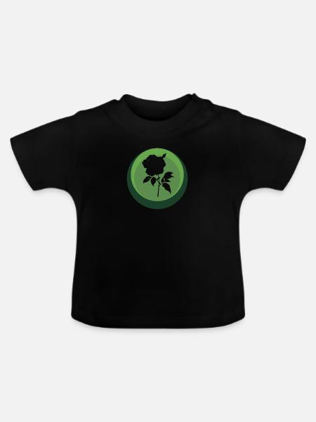 Floristik Hobbygärtner - Baby Bio-T-Shirt mit Rundhals - Schwarz