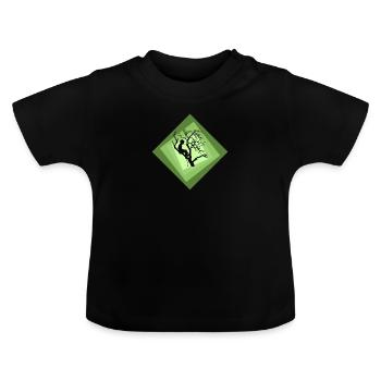 Baumklettern Aufstieg Steigeisen - Baby Bio-T-Shirt mit Rundhals - Schwarz - Vorne