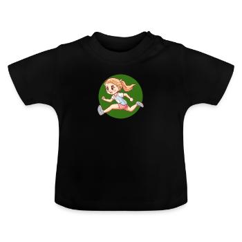 Course à pied Sprint Sprint - T-shirt bio col rond Bébé - noir - Devant