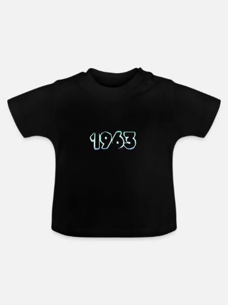 Eisblock Eisberg 1963 - Baby Bio-T-Shirt mit Rundhals - Schwarz