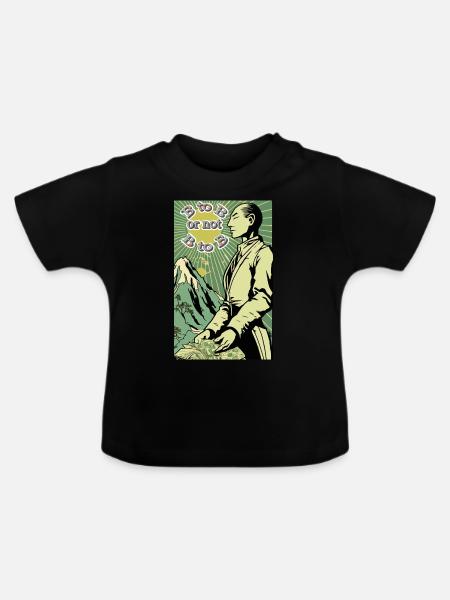 B bis B - Baby Bio-T-Shirt mit Rundhals - Schwarz